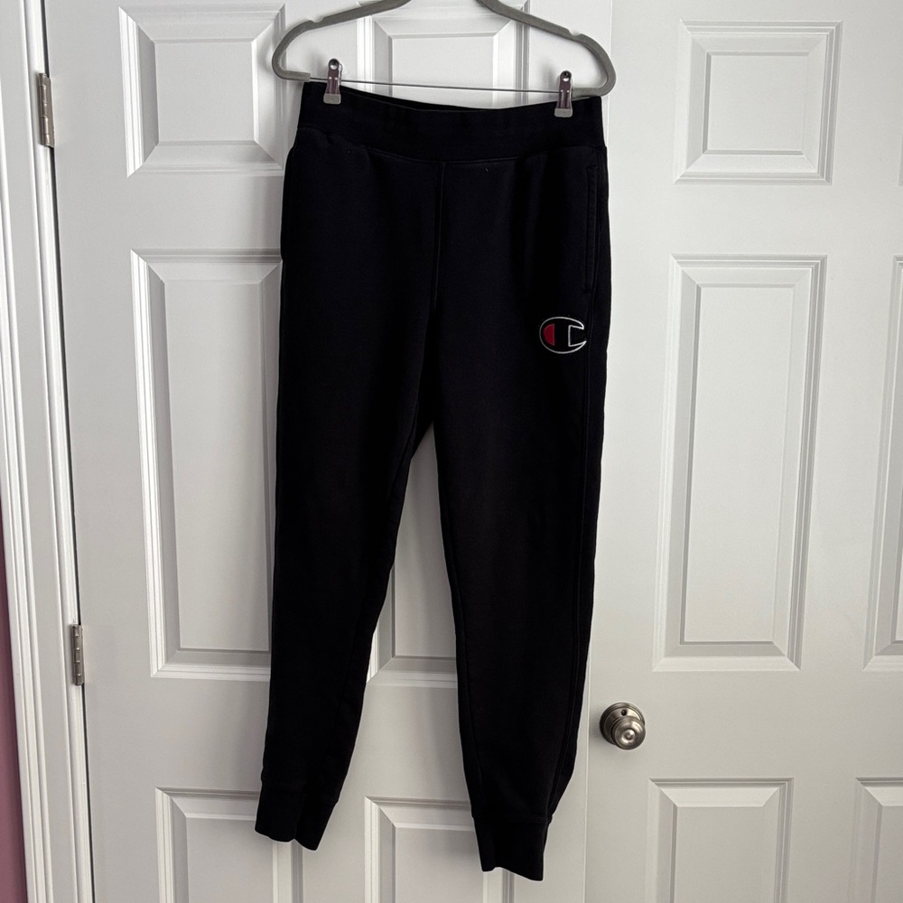 Champion Black Joggers with Logo